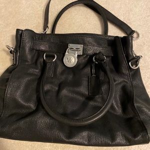 Black Leather Michael Kors Bag